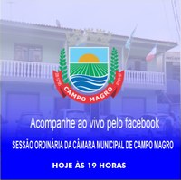 21ª Sessão ordinária da Câmara Municipal de Campo magro