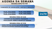 Agenda de segunda-feira 24/10