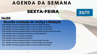 Confira nossa agenda da semana 