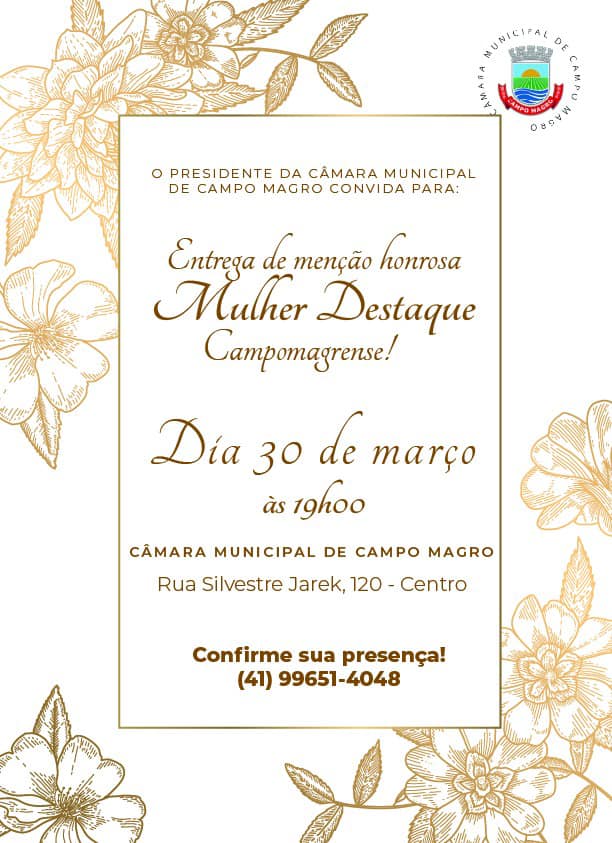 Mulher Destaque - 30/03