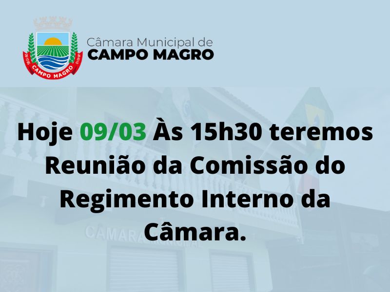 Reunião da Comissão 09/03